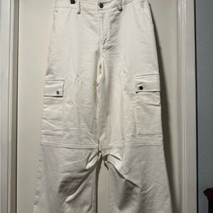 Princess Polly Off-White Cargo Pants